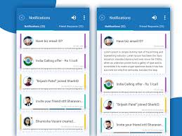 Notification Screens 03 Android App Design Notification App Screen