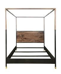 The atwater living cara metal canopy bed will leave you waking up feeling like royalty. Hampson Wood And Metal Canopy King Size Bed Chairish