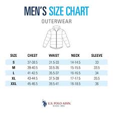 Size Guide Mens Outerwear U S Polo Assn