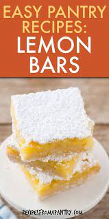 Easy Lemon Bars Lemon Bars Recipe Dessert Recipes Lemon Bars Easy