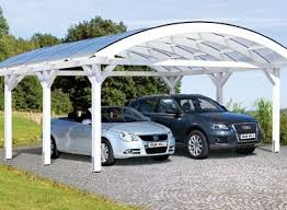 Carport Toit Arc Double 6 35 X 5 4m Dessins Carport Carport Bois Ports De Voiture
