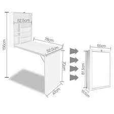 Buy Artiss Foldable Desk With Bookshelf White Graysonline Australia Muebles Para Espacios Pequenos Muebles Plegables Muebles Para Casa