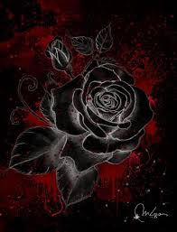 Black Rose Art Print By Marine Loup Art Black Blacktattoorose Loup Marine Print Rose 2020 Siyah Guller Guller Resimler