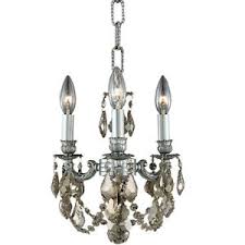 golden teak crystal chandelier pewter