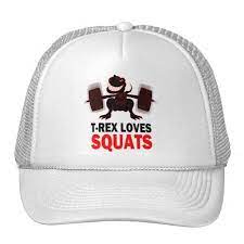 T Rex Loves Squats Trucker Hat Hats Trucker