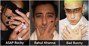 Asap rocky is our new nail art inspiration. Male Celebrities Who Painted Their Nails Being Dad
