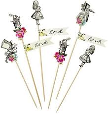 Es gelten die allgemeinen geschäftsbedingungen der untenstehenden anbieter für die von den anbietern angebotenen leistungen. Amazon Com Talking Tables Alice In Wonderland Party Supplies Canape Picks Or Cake Decorations Great For Mad Hatter Tea Party Birthday Party And Baby Shower 12 Pack Toys Games