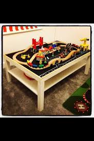 Ikea Hack Train And Car Table No Spending Hundreds Of Dollars On Those Super Expensive Car Tables Love Kids Playroom Kids Playing Kids Room