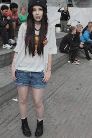 Grey/brown hair emo girl with boots and thigh high socks xilrz. Summertime Sadness Via Tumblr Image 986510 On Favim Com