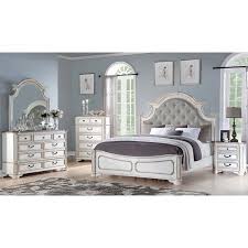 Best Master Furniture Kyle Antique White Platform 5 Pcs Bed Set E King Walmart Com White Panel Bedroom White Panel Bedroom Set Best Master Furniture