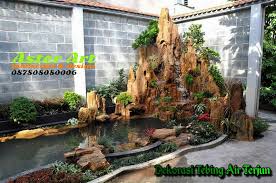 Jasa Pembuatan Taman Tebing Air Terjun Taman Vertikal Garden Taman Air Terjun Taman Vertikal