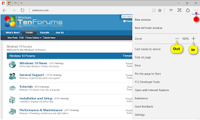 Choose the setting that you want. Zoom In Or Out Of Webpages In Microsoft Edge Tutorials