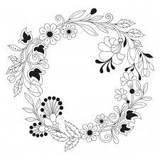 Mano Dibujada Ilustracion De Corona De Flores En Estilo Zentangle Vector Premium Ilustracion De Corona Ilustracion De Flor Patrones De Bordados De Epoca