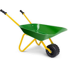 This video will you how to install a fire pit in your yard for less than $50 this diy project is great to install an outdoor fire put or metal fire ring in y. Costzon Kids Metal Wheelbarrow Yard Rover Steel Tray Metal Construction Toys Kart Tote Dirt Leaves Tools In Garden For Toddlers Green Walmart Com Walmart Com