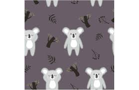 Download Cute Koala Pattern Graphic By Etinurhayati0586 Creative Fabrica SVG Cut Files