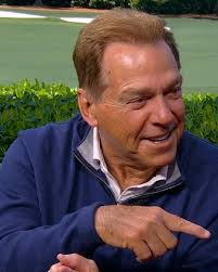 Miss Terry has Coach Saban finish his chores before he can golf 😆