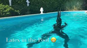 • fly front with zipper. Latex In The Pool Youtube