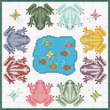 The pattern can be viewed or printed in pdf format for free. 86 Frog Cross Stitches Ideas Cross Stitch Animals Cross Stitch Cross Stitch Patterns