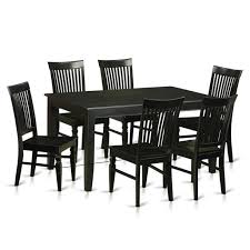 Costco dining table set gamesformac info. Wood Seat Dining Room Sets Small Kitchen Table 6 Chairs 44 Black 7 Piece Walmart Com Walmart Com