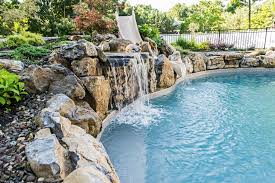 Moss Rock Waterfall Pool Waterfall Swimming Pool Waterfall Swimming Pool Slides