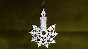 Crochet Christmas Candle Ornament