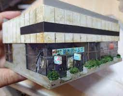 高架駅ビルと駅前広場作り ガンプラ市街地ジオラマ製作記録9 ジオラマ ガンプラ ジオラマ 駅ビル