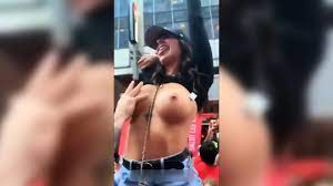 New fondling boobs in public porn