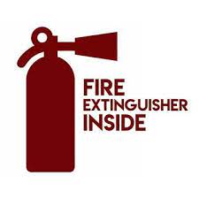 Fire Extinguisher Inside Decal With Logo Fire Extinguisher Extinguisher Lighting Logo