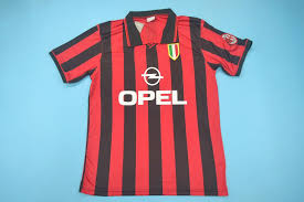 My greatest 11 on twitter ac milan 95 96. Ac Milan 1996 1997 Home Calcio Jersey Free Shipping