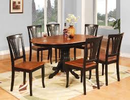 Amazon Com Avon 7pc Oval Dinette Dining Table 6 Wood Seat Chairs Dining Room Furniture Sets Oval Table Dining Dining Room Table Set Oval Dining Room Table