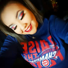 Black And Red Ombre Eyeshadow Chicago Cubs Makeup Red White And Blue Eyeshadow Blue Eyeshadow Red White Blue Decorations Red White Blue Dessert