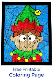 On our website you can choose coloring choose several coloring pages at once, give your kid markers, paints or pencils and you'll see how fully he will be engaged in coloring. Free Printable Boy Elf Coloring Page Mama Likes This