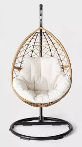 On this page suntime brampton rattan wicker outdoor hanging cocoon egg swing chair swivel cocoon egg chair 15 Best Egg Chairs You Need To Add To Your Home Right Now