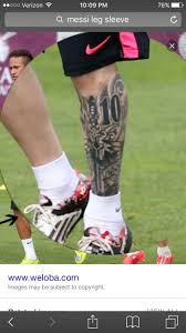 Lionel messi of barcelona shows off his new tattoo as he takes part in a training session prior to the uefa champions league final match between barcelona and. Messi2 Messi Messi Legs Lionel Messi