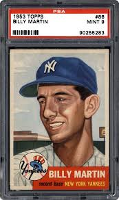 For the third year in a row, gold cards parallel the base set. 1953 Topps Billy Martin Psa Cardfacts