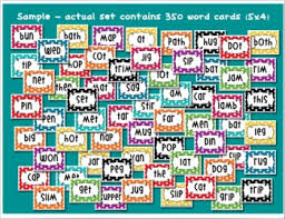 phonics word wall cards word families 445 cards and headers