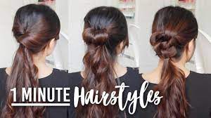 1 Minute Hairstyle Hacks Easy Hair Tutorials For Medium To Long Hair Youtube Easy Hairstyles Hair Tutorial Hair Styles