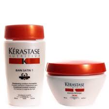 Kerastase Nutritive Bain Satin Shampoo 8 5 Oz And Masquintense Masque For Fine Hair 6 8 Oz For Normal To Slightly Sensitized Hair Nutrients Shampoo Kerastase