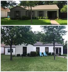 We lived in an early 1950s home with a feature fireplace and built in planter the same color brick as your exterior. Over 20 Painted Brick And Stone Transformations Nesting With Grace