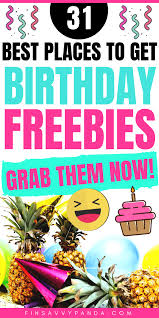 Best Birthday Freebies Free Stuff On Your Birthday Finsavvy Panda Birthday Freebies Free Birthday Stuff Freebies On Your Birthday
