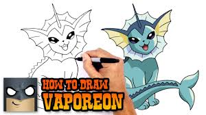 How To Draw Vaporeon Pokemon Youtube Draw her body step 12. how to draw vaporeon pokemon