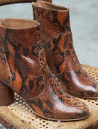 Perhaps you do not want the commitment and responsibility of an actual dentist. Megan Leather Heeled Boots Reptile Leather Pied De Biche