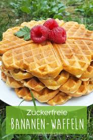 Zuckerfreie Bananenwaffeln Bananen Waffeln Zuckerfrei Waffeln