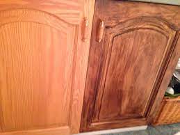 Snowy cabinets and walls speak to a certain elegance, while marble counters whisper of luxury. Old Oak Cabinet On Left And Stained With Minwax Gel Stain Color Chestnut Painting Oak Cabinets Kitchen Cabinet Colors Painting Oak Cabinets White