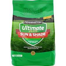 Pennington Ultimate Plus Grass Seed And Fertilizer Sun And Shade Northern Mix 7 Lb Walmart Com Grass Seed Grass Seed For Shade Shade Grass
