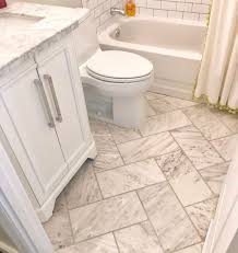 Marble Floor Tile In A Herringbone Pattern Love Marble Tile Bathroom Marble Tile Bathroom Floor Bathroom Redecorating