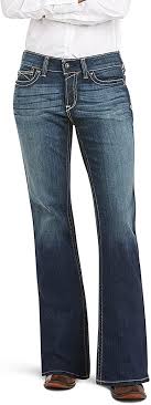 Cowgirl jeans perfect jeans trouser jeans wrangler jeans best jeans casual summer outfits western wear everyday outfits trousers women. Ariat Women S R E A L Mid Rise Boot Cut Jeans At Amazon Women S Jeans Store