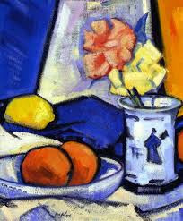 A Still Life Of Roses Oranges And Lemon 1916 Samuel Peploe Scottish Art Still Life Painting Orange Painting