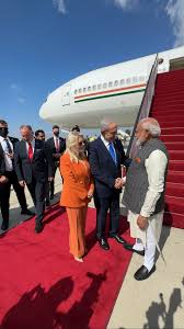 Hello Israel! A historic visit begins. , Thankful to PM Netanyahu and Mrs.  Netanyahu for the warm welcome at the airport., @b.netanyahu