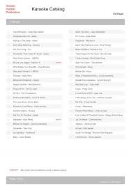 Karaoke Catalog - HVCats